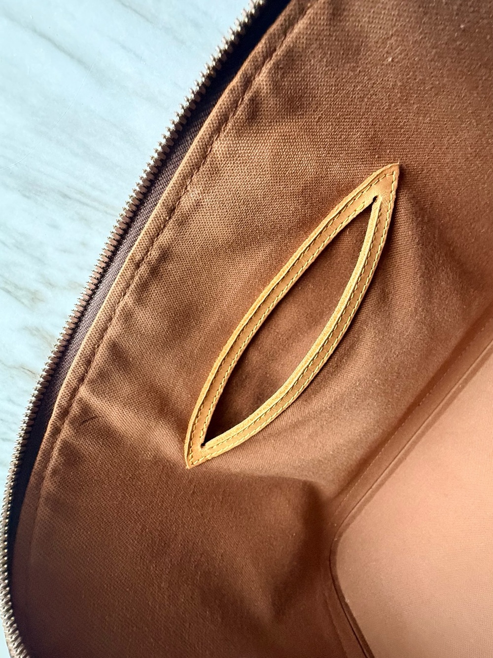 Louis Vuitton Monogram Alma Satchel in Brown and Tan - Picture 15 of 17